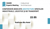 Conferința specialiștilor în arhitectura industrială logistică și de transport Evenimentul va evidenția cele mai recente investiții