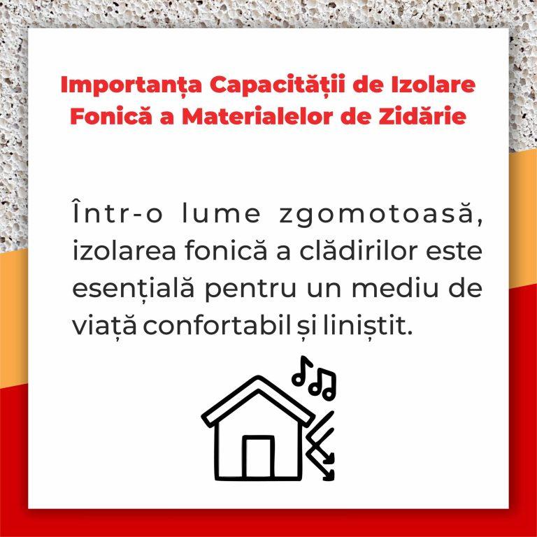 Importanța capacității de izolare fonică cu BCA CELCO STRUCTOTERM