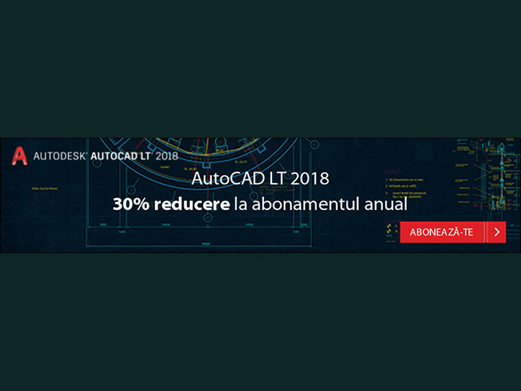 Flash Promo - 30% reducere la AutoCAD LT 2018