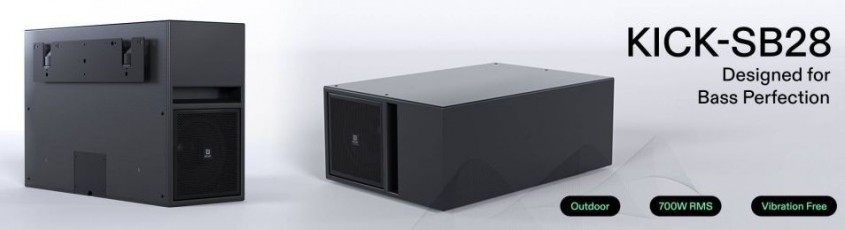 Subwooferul de exterior Ecler KICK-SB28 – Proiectat pentru bas perfect