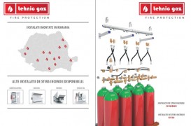 Sistem de stingere a incendiilor cu  gaze inerte (INERGEN) - modul de funcționare