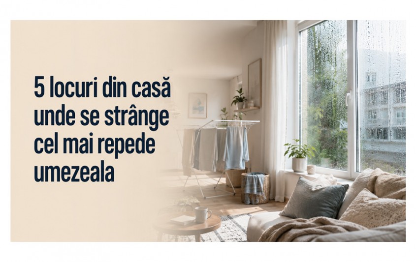 5 locuri din casă unde se strânge cel mai repede umezeala