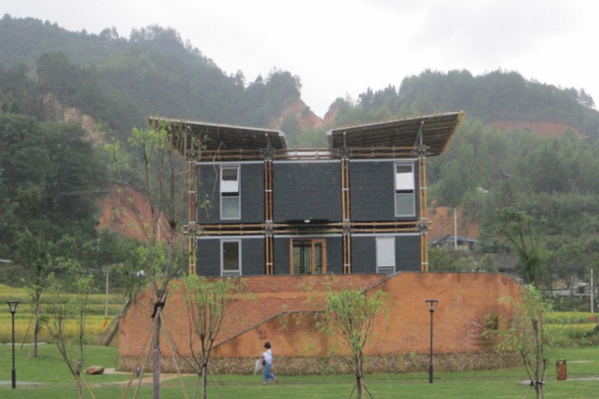 Casa din bambus, din China, care este eficientă din punct de vedere energetic