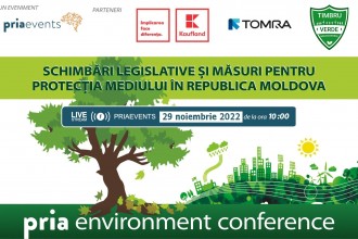 PRIA Environment Conference Republica Moldova, online pe 29 noiembrie 2022