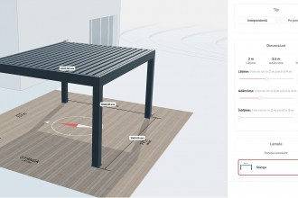 Configurează pergola bioclimatică online: soluția modernă pentru proiecte precise și personalizate