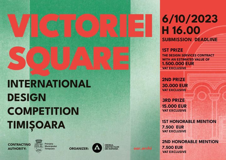 OAR lansează Concursul Internațional de Soluții “Piața Victoriei”, Timișoara