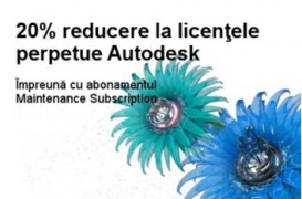 20% reducere la licentele perpetue Autodesk