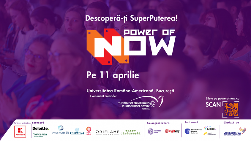 Power of NOW, evenimentul care inspiră și pregătește  tinerii pentru viitor – 11 aprilie 2025, București