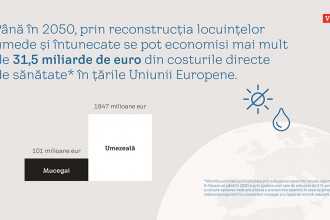 VELUX România ar putea economisi peste 6 miliarde de euro până în 2050 prin renovarea clădirilor
