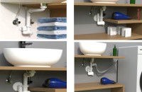 HL137N – Sifonul multifuncțional cu aerator sau racord pentru mașina de spălat