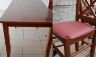 Înainte și după O înfățișare nouă pentru o masă și patru scaune vechi Tanara ne povesteste