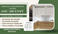 Ventilație eficientă în apartamente și bucătării mici AHU 200 Ensy cu hotă integrată De multe ori