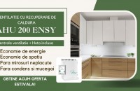 Ventilație eficientă în apartamente și bucătării mici: AHU 200 Ensy cu hotă integrată