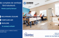 Sistem complet de ventilație cu recuperare de căldură, fără tubulatură!