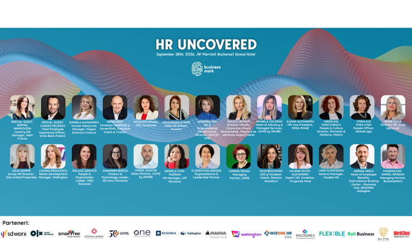 HR Uncovered” – 28 septembrie 2026 Peste 25 de profesioniști HR privesc spre poveștile umane din