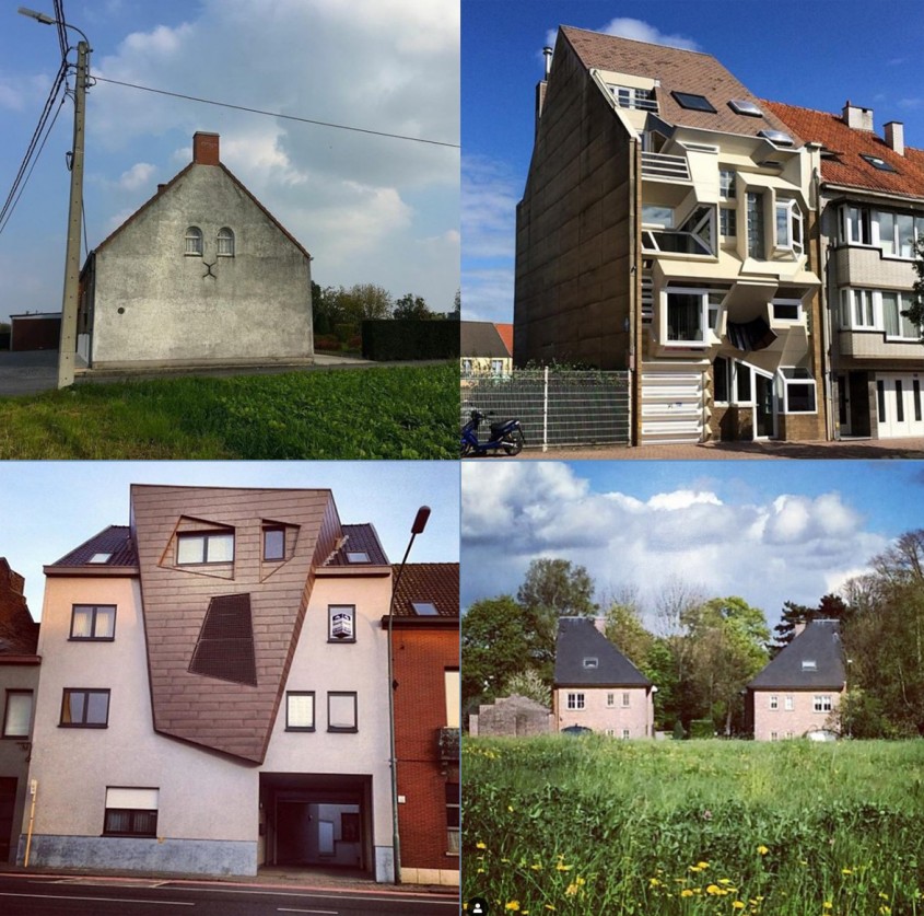 Arhitectura neobișnuită a caselor din Belgia. Urât sau reconfortant?
