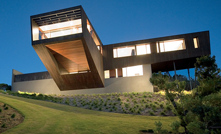 Casa Cape Schanck, volume in consola deschise spre imprejurimi