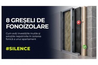 Cele mai frecvente greșeli la izolarea fonică a unui apartament