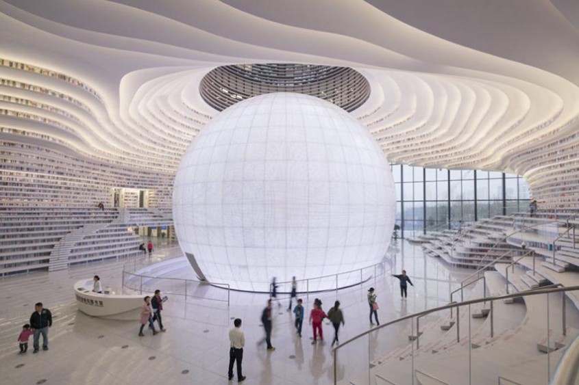 Noua bibliotecă futuristă a Chinei, diferită de orice altă bibliotecă