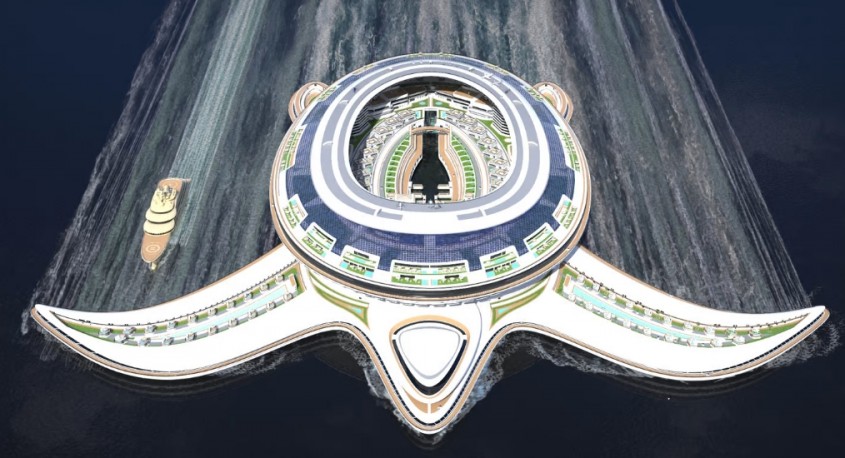 Un oraş în formă de ţestoasă, cea mai mare structură plutitoare din lume?