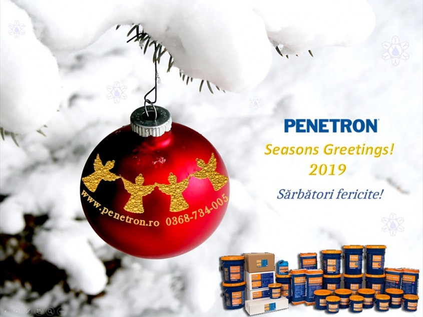Penetron vă urează Crăciun fericit și un An Nou cât mai prosper!