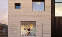 O casă eficientă organizată într-un cub de beton Echipa olandeza de arhitecti Studio MAKS a proiectat