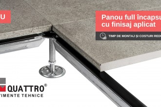 Timp de montaj și costuri reduse pentru pardoseli tehnice cu noul panou full încapsulat Quattro Pavimente