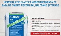 Monolastic - hidroizolatie elastica monocomponenta pe baza de ciment, pentru bai, balcoane si terase