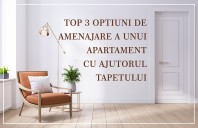 TOP 3 opțiuni de amenajare a unui apartament cu ajutorul tapetului