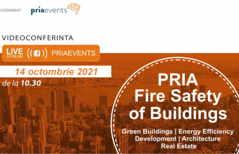 Pria Fire Safety of Buildings, singurul eveniment ce aprofundează tematica siguranței clădirilor la incendiu în România, 14 octombrie 2021