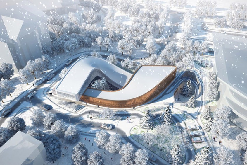 Jocurile Olimpice de Iarnă din 2022 vor avea un centru olimpic care oglindește pârtiile de ski
