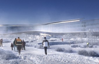 Zaha Hadid Architects construiește o clădire ca o navă spațială în Silicon Valley-ul rusesc