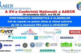 Performanța energetică a clădirilor: Conferinţa naţională AAECR, 19 noiembrie 2021