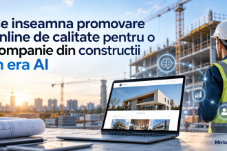 Ce inseamna promovare online de calitate pentru o companie din constructii in era AI