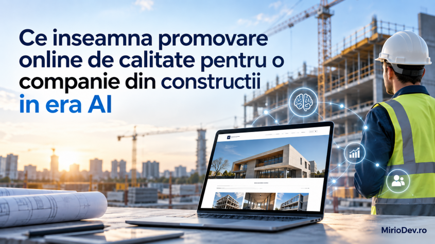 Ce inseamna promovare online de calitate pentru o companie din constructii in era AI