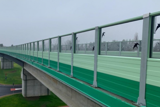 Structură zincată termic pentru panouri fonoabsorbante