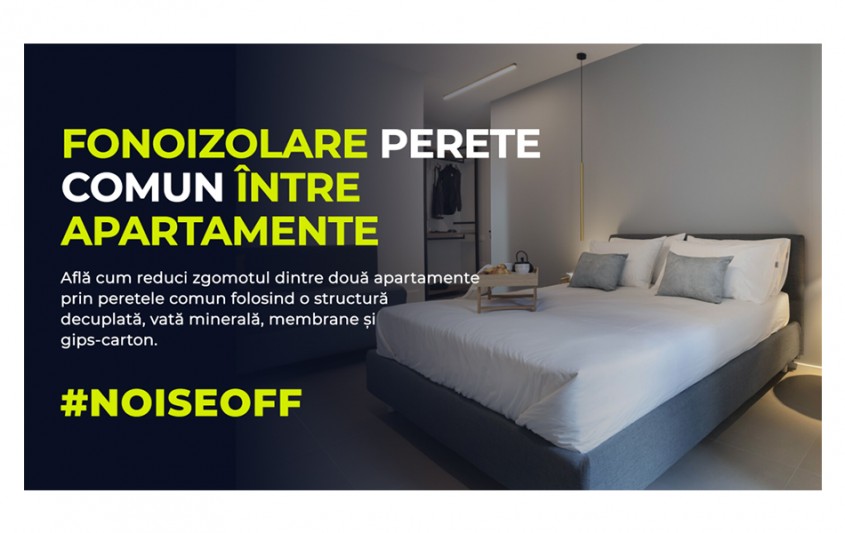 Cum reduci zgomotul dintre două apartamente prin peretele comun?