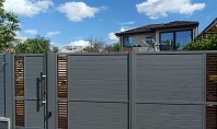 Poarta din aluminiu HERA – profil prismă patrulateră design și durabilitate Design prismă patrulateră – eleganță