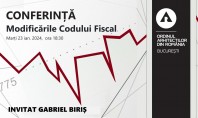 OAR București organizează conferința „Modificările Codului Fiscal valabile de la 1 ianuarie 2024” Evenimentul se va
