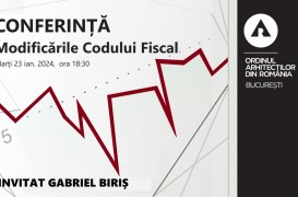 OAR București organizează conferința „Modificările Codului Fiscal valabile de la 1 ianuarie 2024”