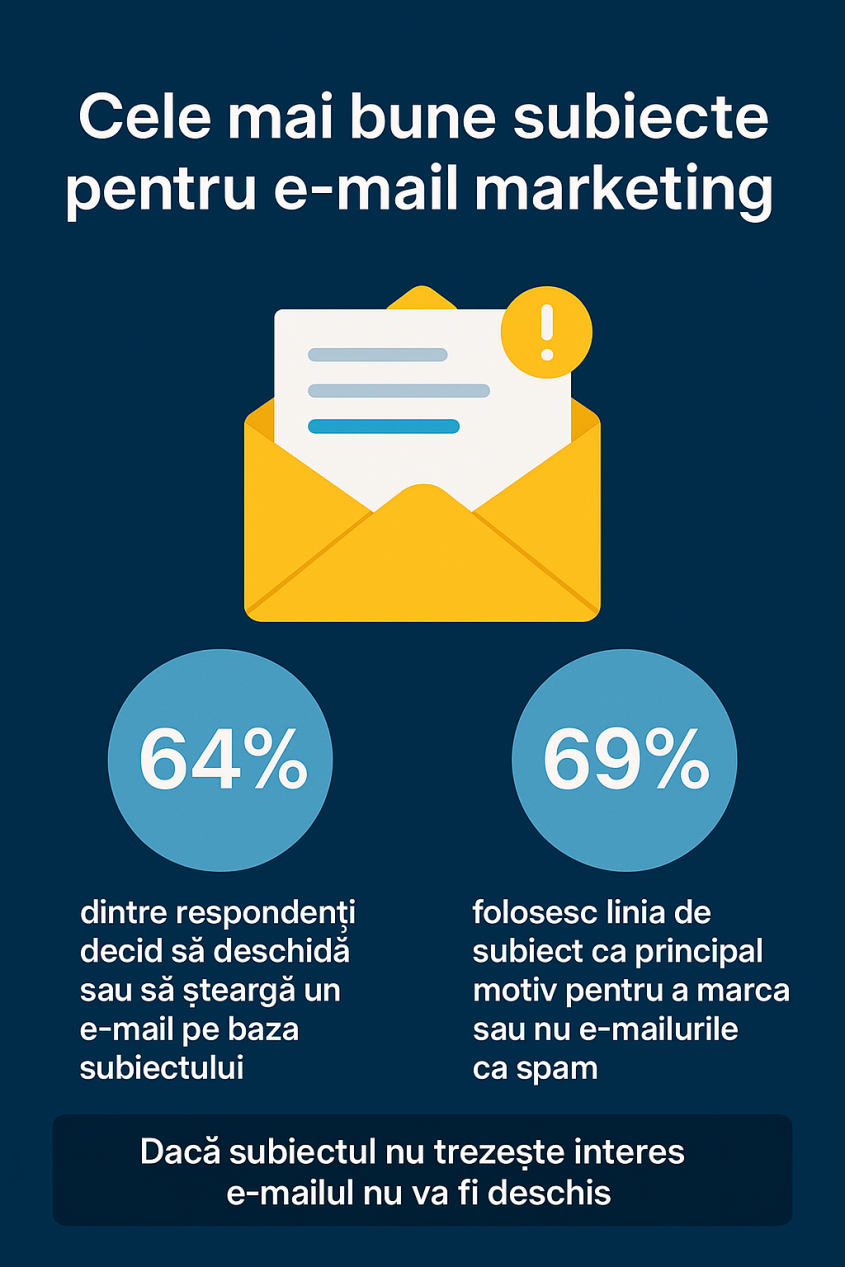 Cele mai bune subiecte pentru e-mail marketing care captează atenția abonatilor