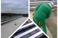 Hidroplasto a finalizat lucrarile de instalare dispozitive de acoperire rosturi dilatatie la podul din Rovinita Mare