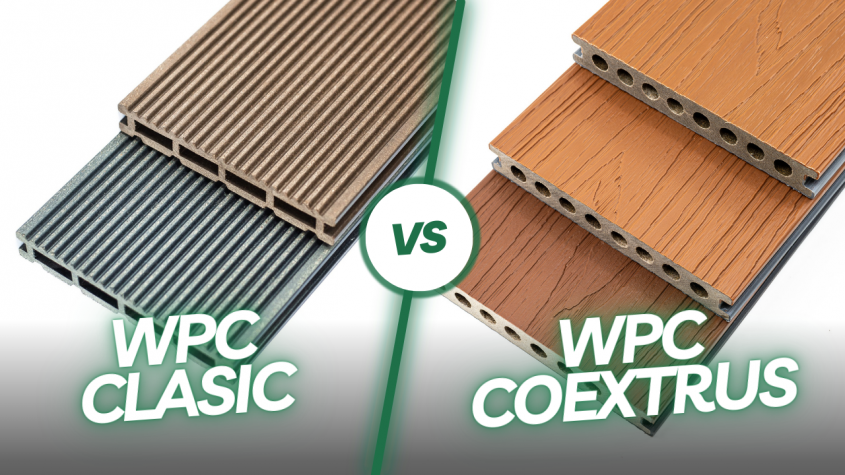Ghid complet pentru alegerea lemnului compozit: WPC Clasic vs. WPC Coextrus