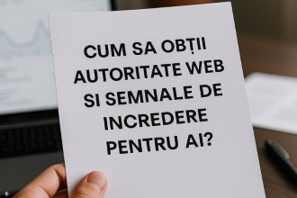 Autoritate web si semnale de incredere pentru Google si AI?
