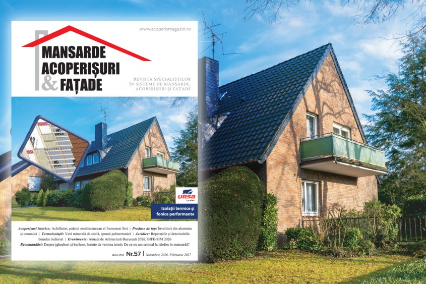 A apărut nr. 57 al Revistei Mansarde, Acoperișuri & Fațade