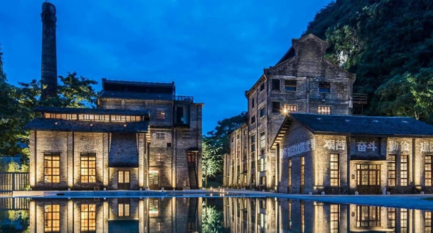 Vechea rafinarie de zahăr s-a transformat într-un hotel, în munții din China