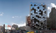 Case hexagonale construite pentru a se adăposti oamenii străzii în New York Peretii goi ai cladirilor