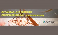 Certification Day - 5 octombrie 2015 Testati-va cunostintele si obtineti o diploma Autodesk recunoscuta international Rezervati-va