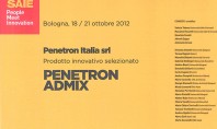 Penetron aditiv pentru beton castiga Innovation Award Italia PENETRON ADMIX aditiv pentru beton a fost expus