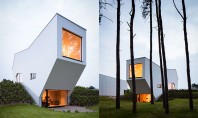O casă cu forme asimetrice și spații interioare fluide